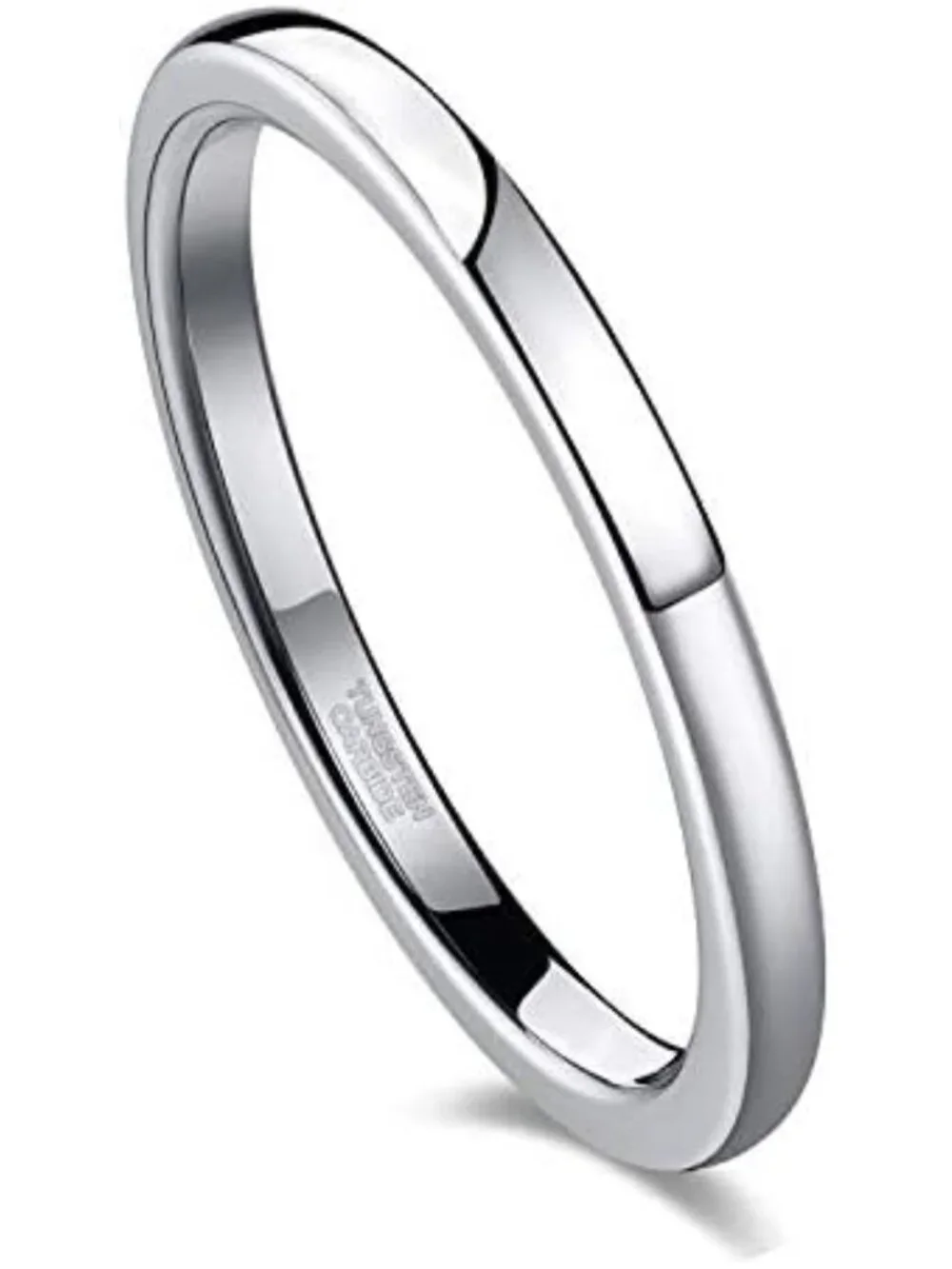 Tungsten Wedding Band Ring Set for Men & Women - 2mm, 4mm, 6mm, 8mm Sizes